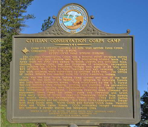 CCC Camp Este waypoint sign CCC Camp Este waypoint sign