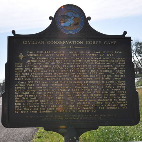 Poinsett CCC Camp Sign South Dakota Poinsett CCC Camp Sign South Dakota