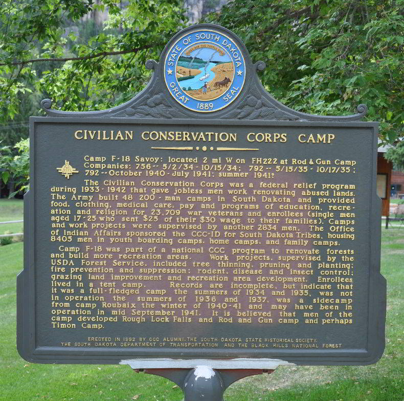CCC Camp Savoy Sign