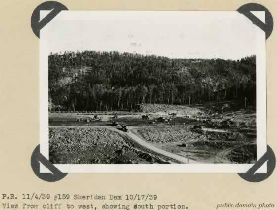 CCC Sheridan Dam Construction