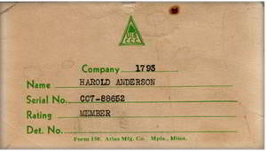 Harold Anderson serial number