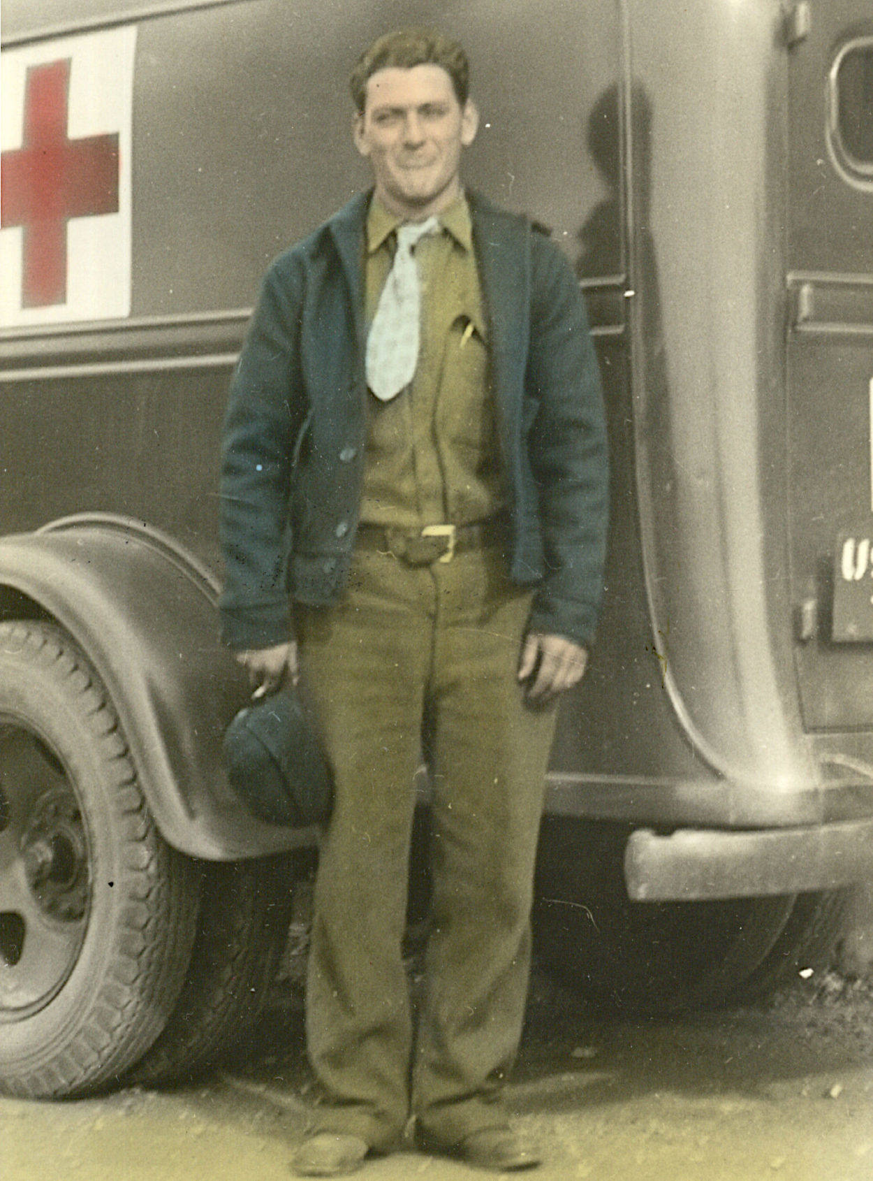 George Dobesh by ambulance George Dobesh by ambulance