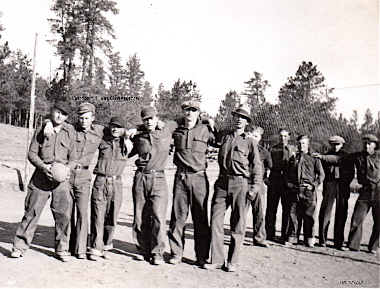 photo of a group of men at CCC Camp Custer photo of a group of men at CCC Camp Custer