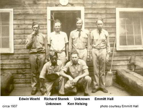 Emmitt Hall with group at Camp Doran Emmitt Hall with group at Camp Doran