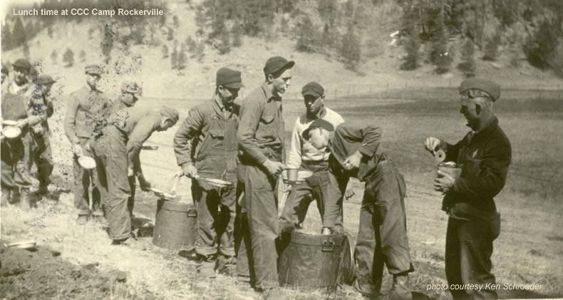 Lunch time at CCC Camp Rockerville