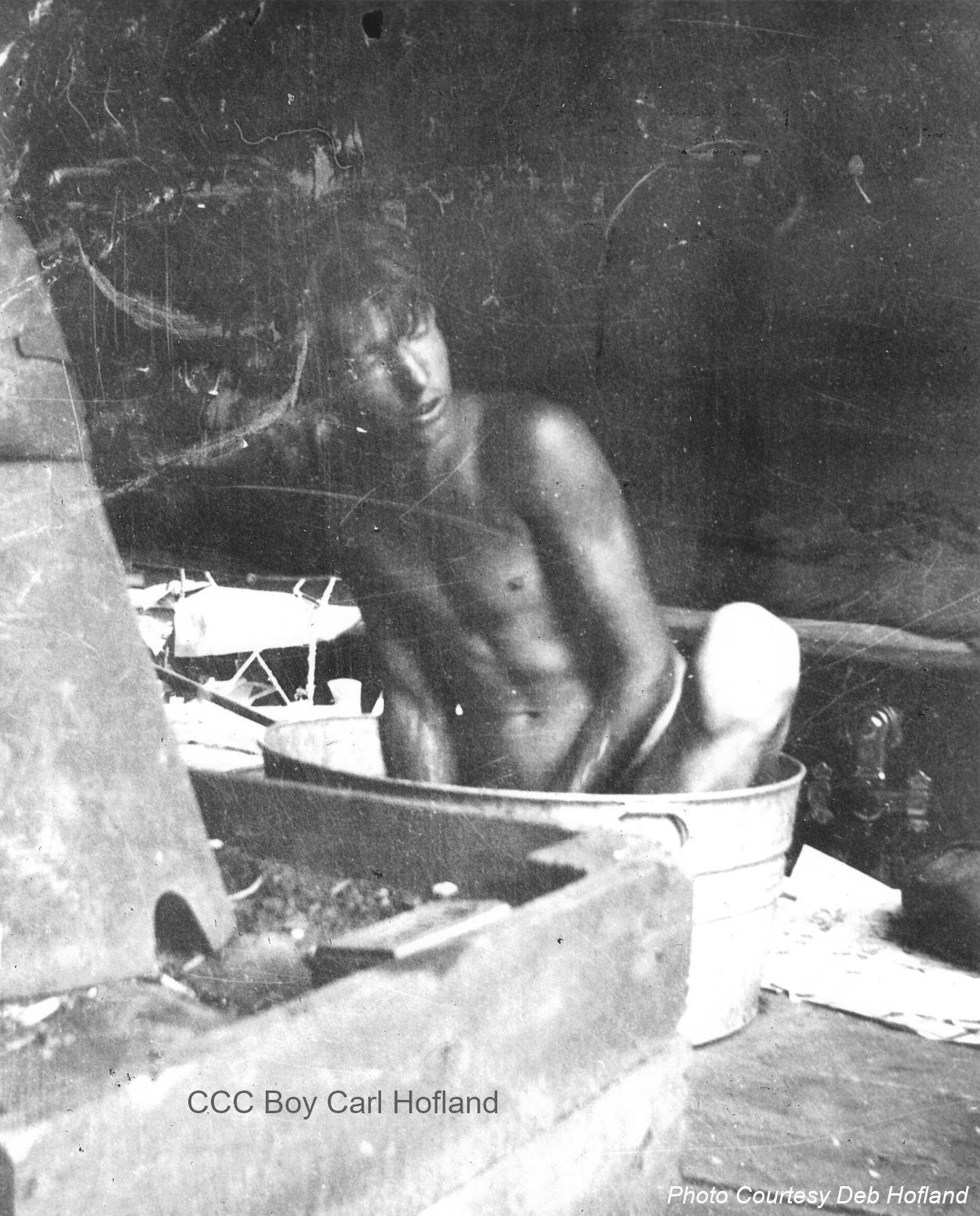 Carl Hofland in the CCC Carl Hoflund in the CCC
