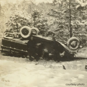 Wrecked CCC Truck Wrecked CCC Truck