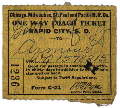 Meryl's ticket to the CCCs Meryl's ticket to the CCCs