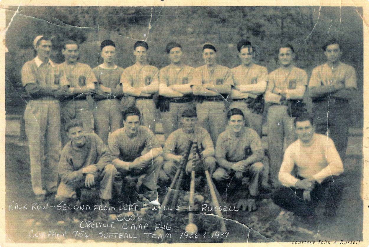 Softball Team - Oreville CCC Camp Softball Team - Oreville CCC Camp