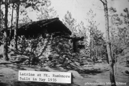 CCC built latrine at Mount Rushmore