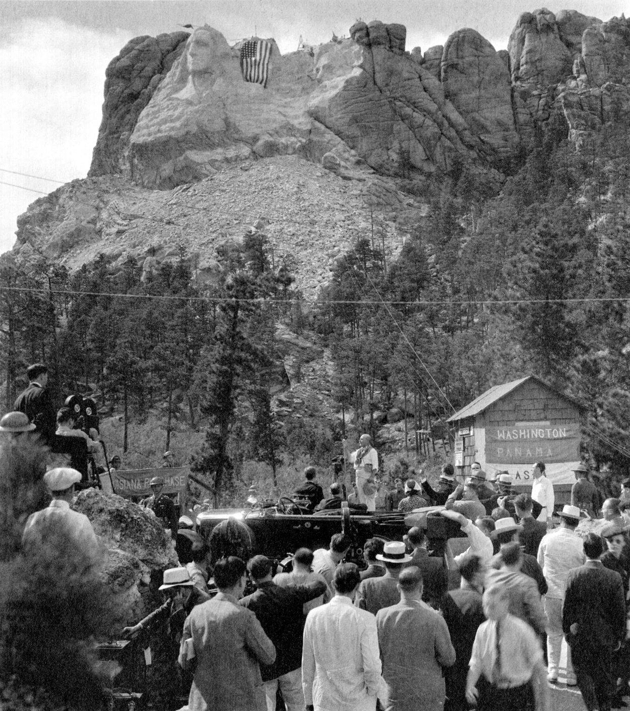 FDR at Mount Rushmore 1936 FDR at Mount Rushmore 1936