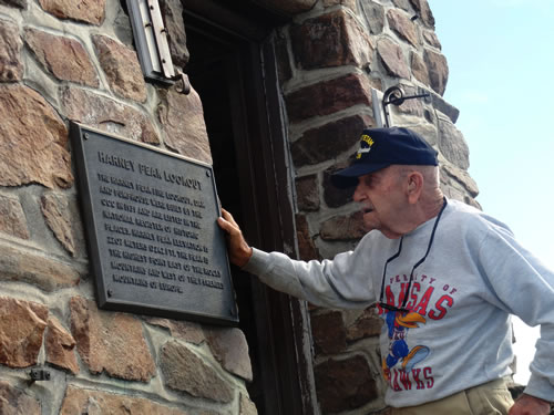 George Roe at Harney Peak Tower George Roe at Harney Peak Tower