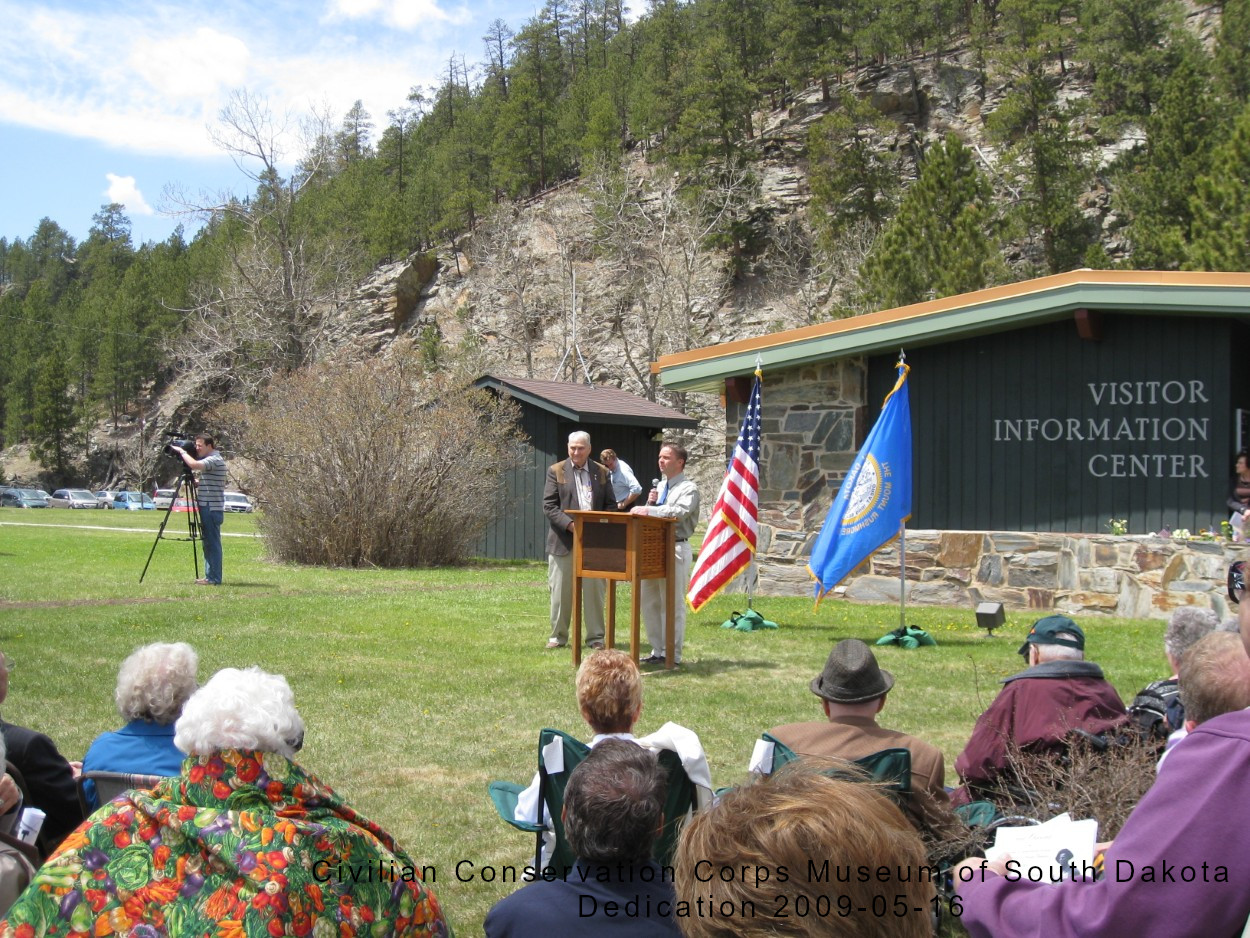 Speaker at CCC dedication - Hill City