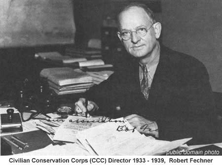 Robert Fechner chosen to administer the CCC David Huisinga Discharged from CCC