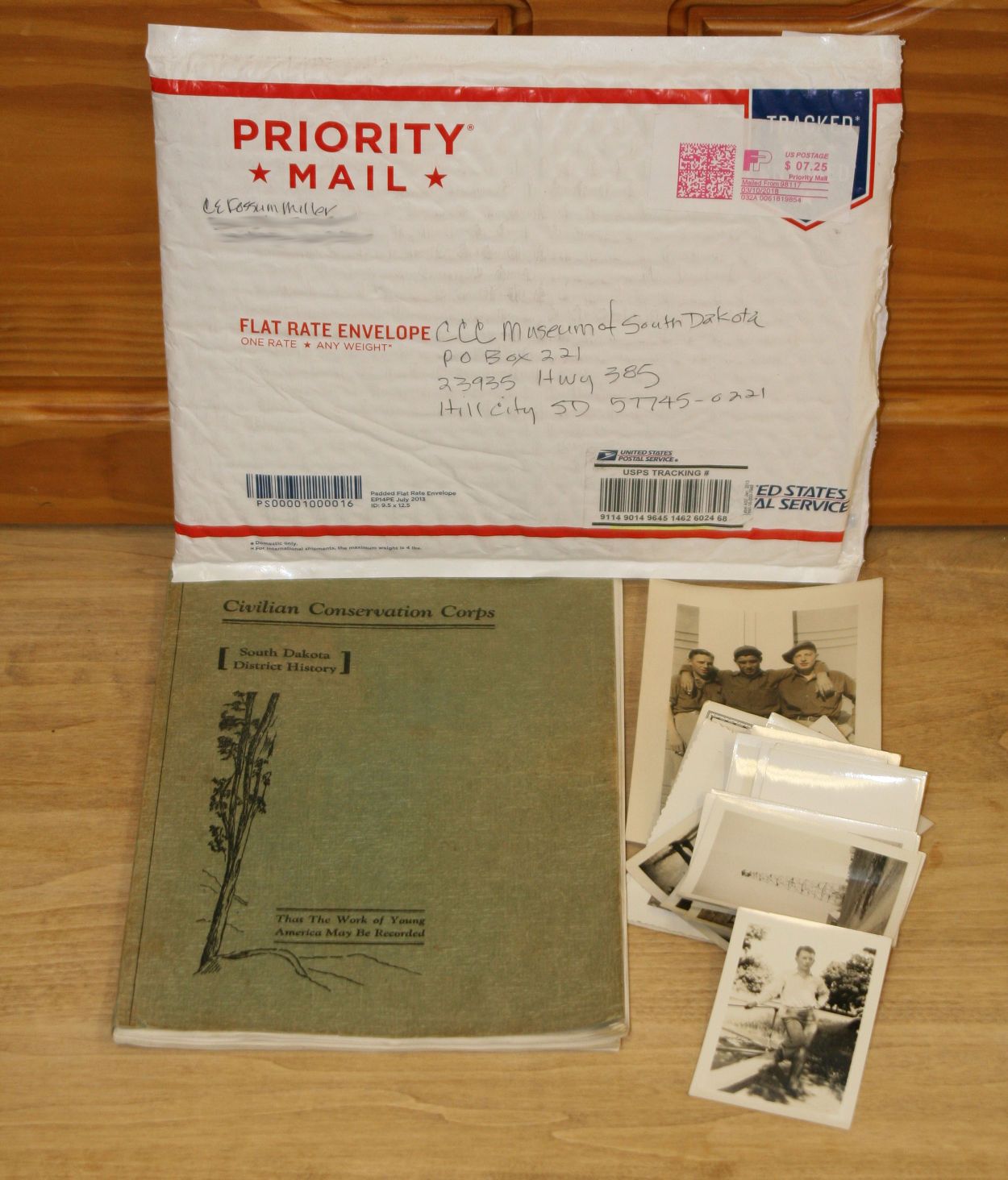 Robert Fossum package arives Robert Fossum package arives