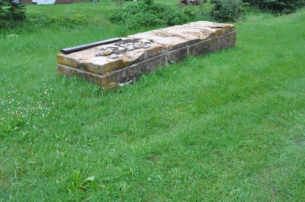 concrete formation at Camp Back Fox