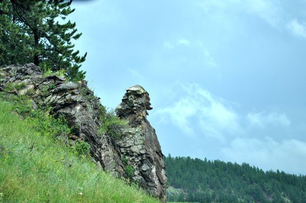 man's profile – rock formation man's profile – rock formation