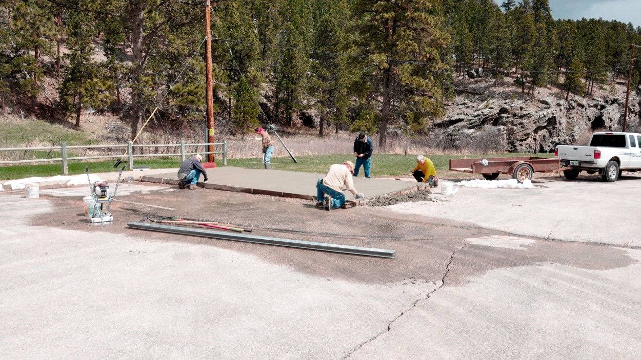 Final touch up Concrete