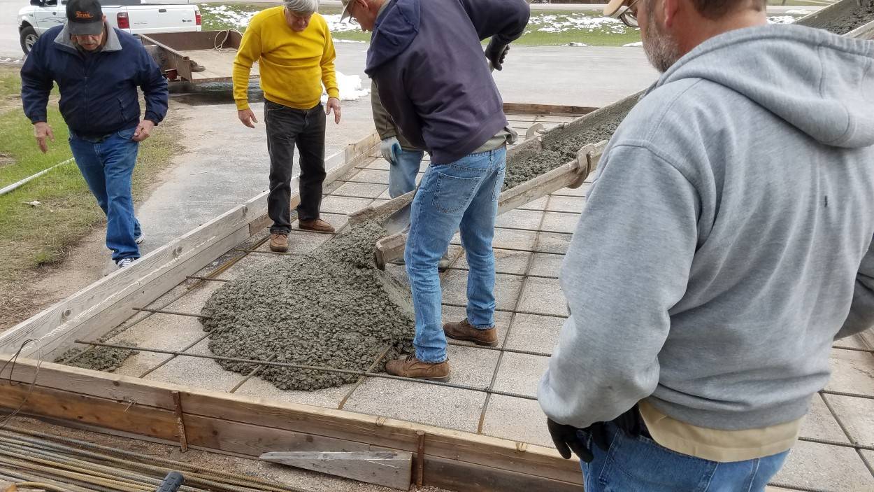 Pouring Concrete