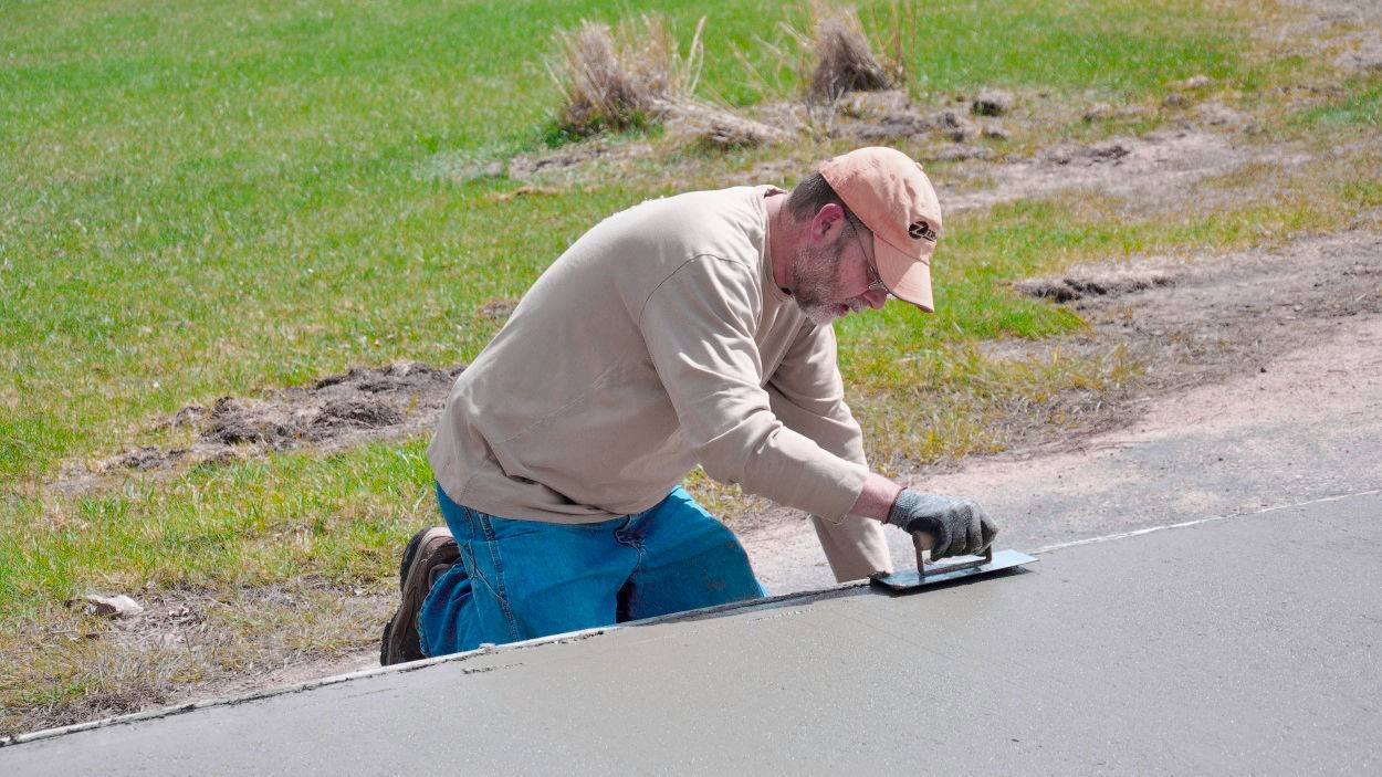 Getting Concrete pad smooth