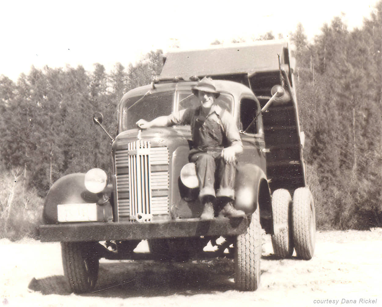 CCC Boy on truck fender