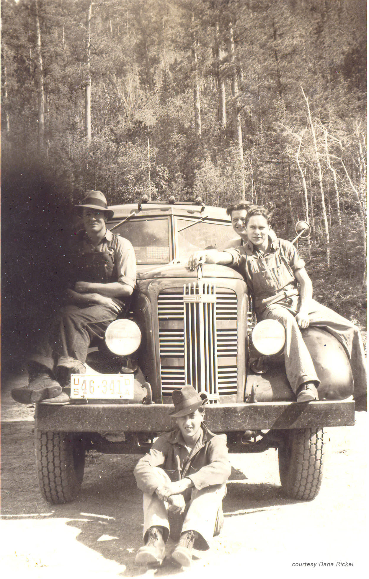 CCC truck and men