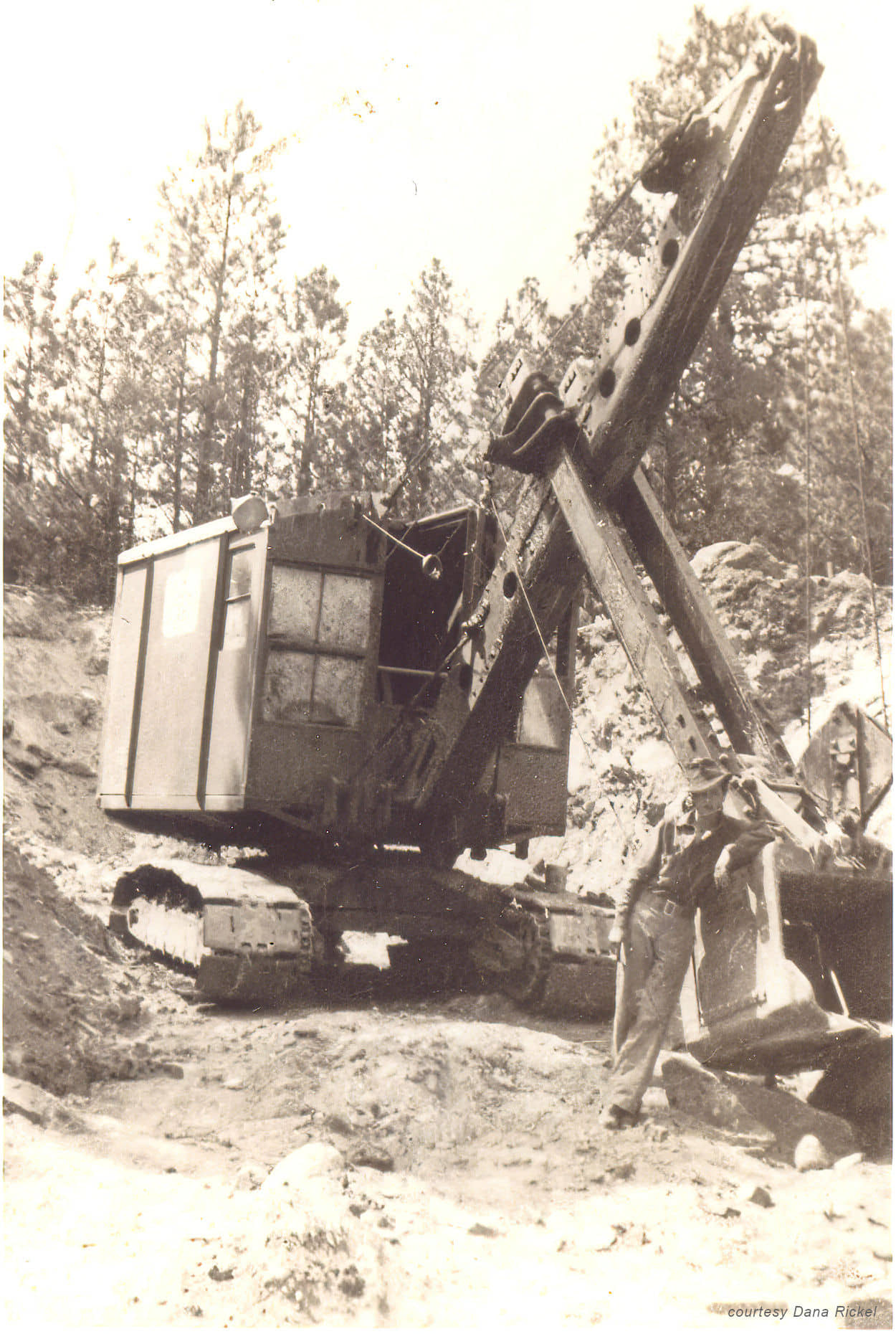 man with excavator