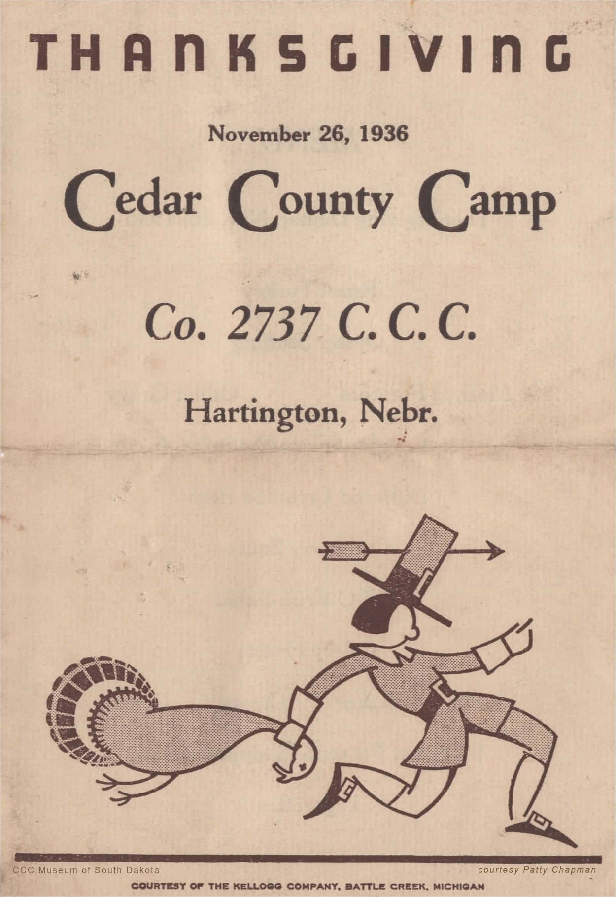 Cedar County Camp Thanksgiving 1936