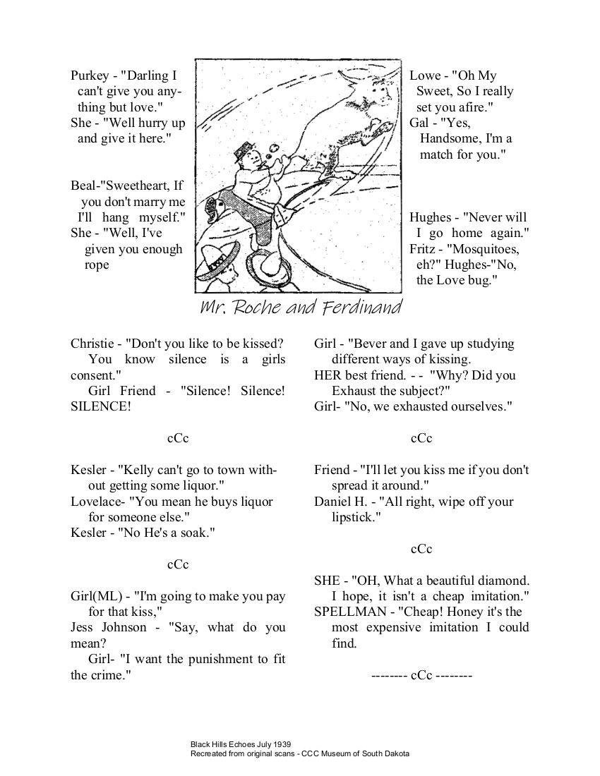 July 1939 Black Hills Echoes