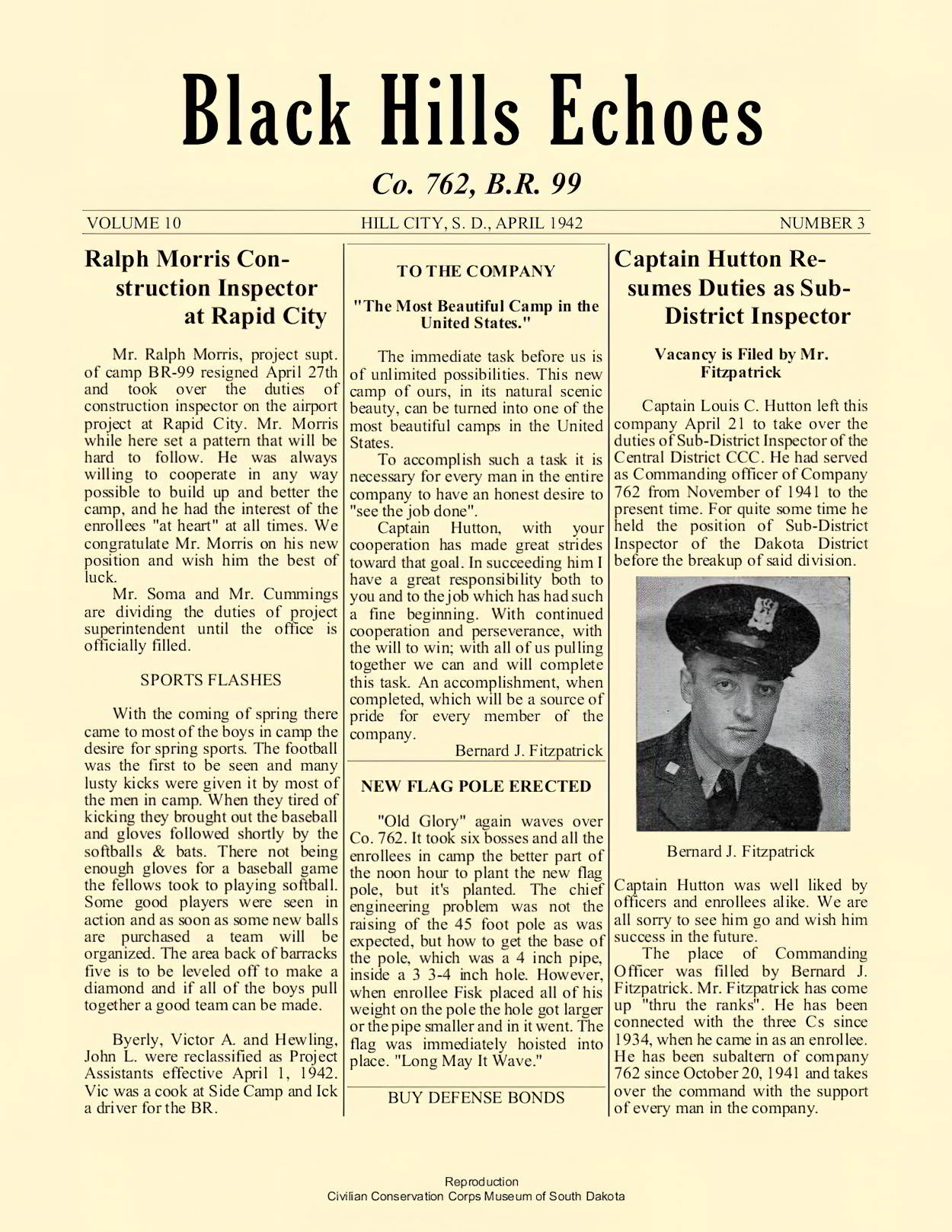 Black Hills Echoes April 1942 Black Hills Echoes April 1942