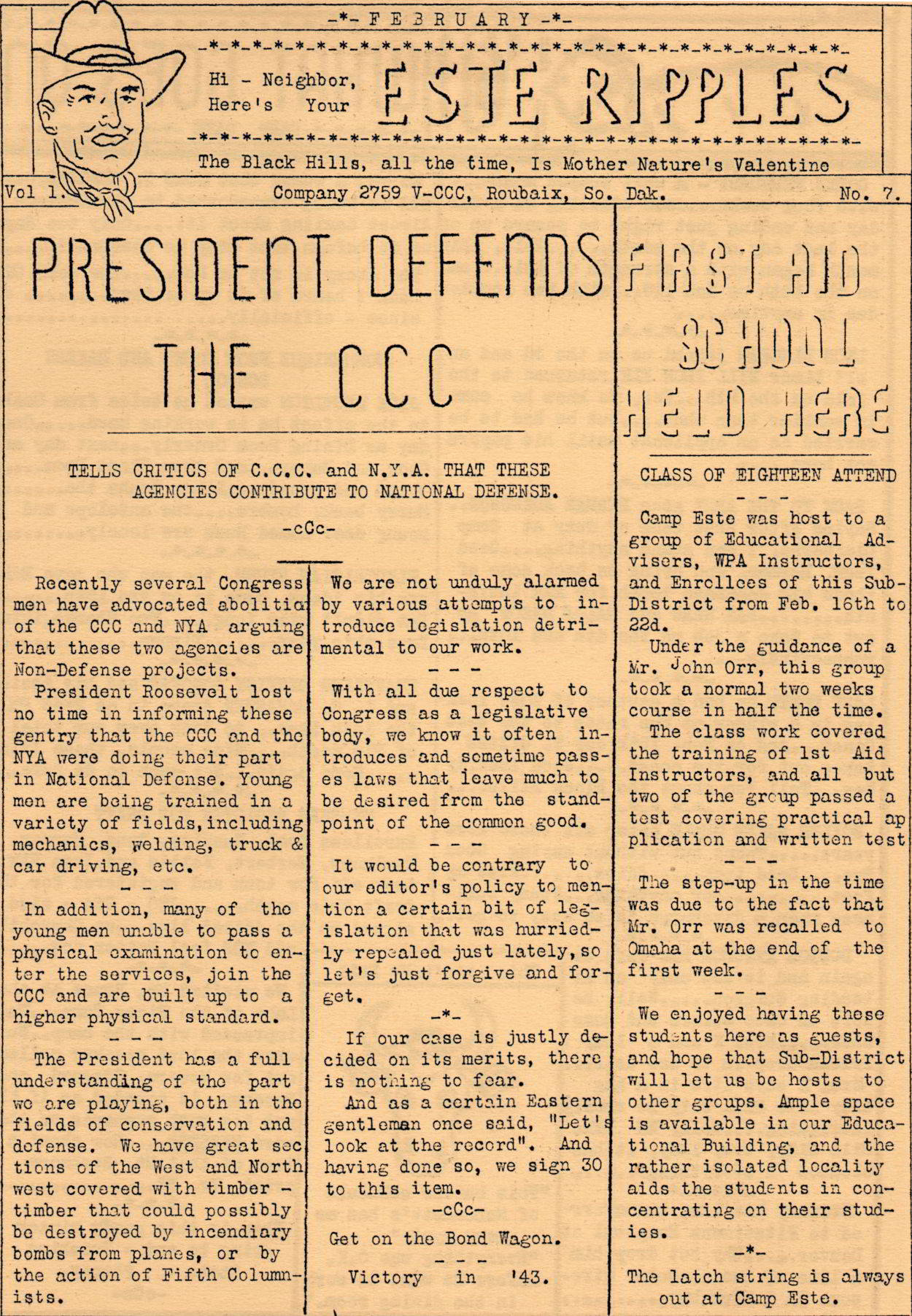 The Este Ripples February 1942 The Este Ripples February 1942