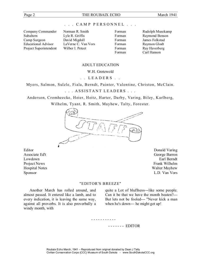 Reproduced from original donated by Dean Talty