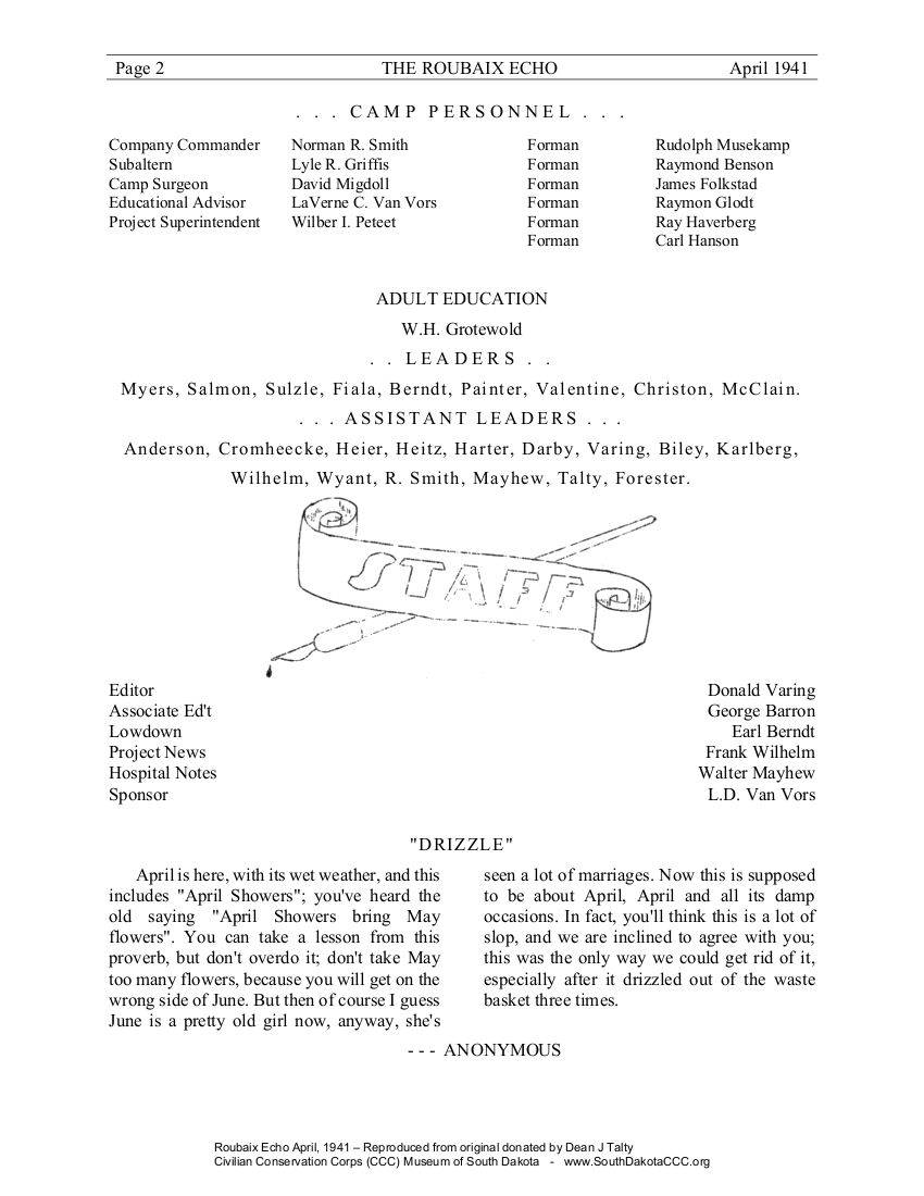 Reproduced from original donated by Dean Talty