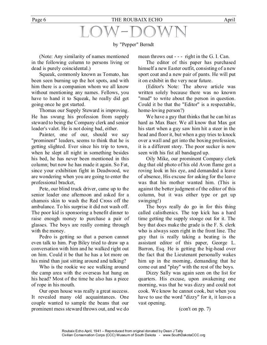 Reproduced from original donated by Dean Talty