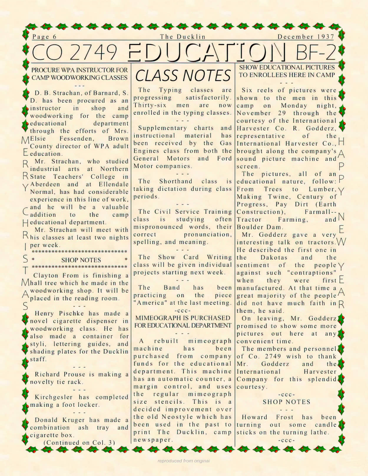 Education Class Notes