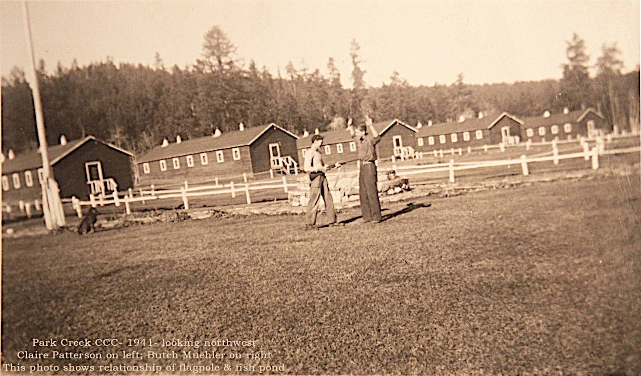 Two CCC Boys at camp in 1941