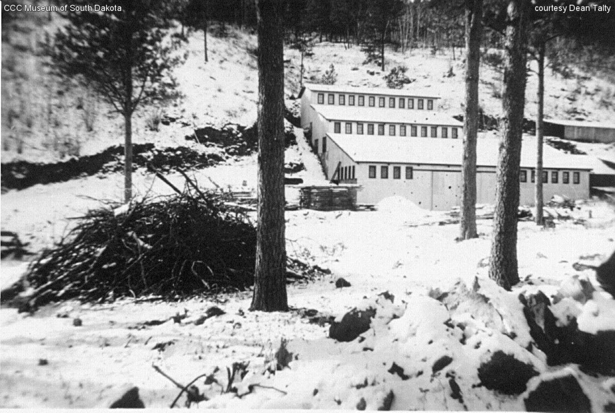CCC Buildings in Snow