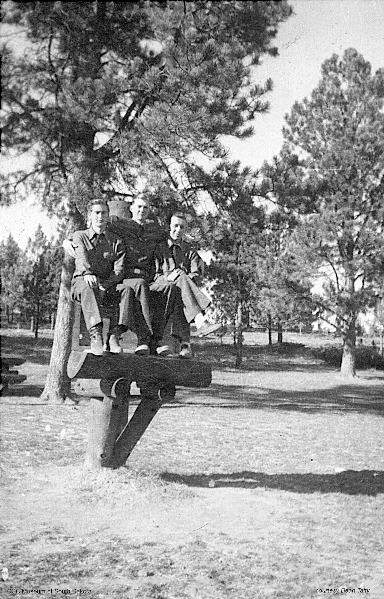 3 Men on Park Seat