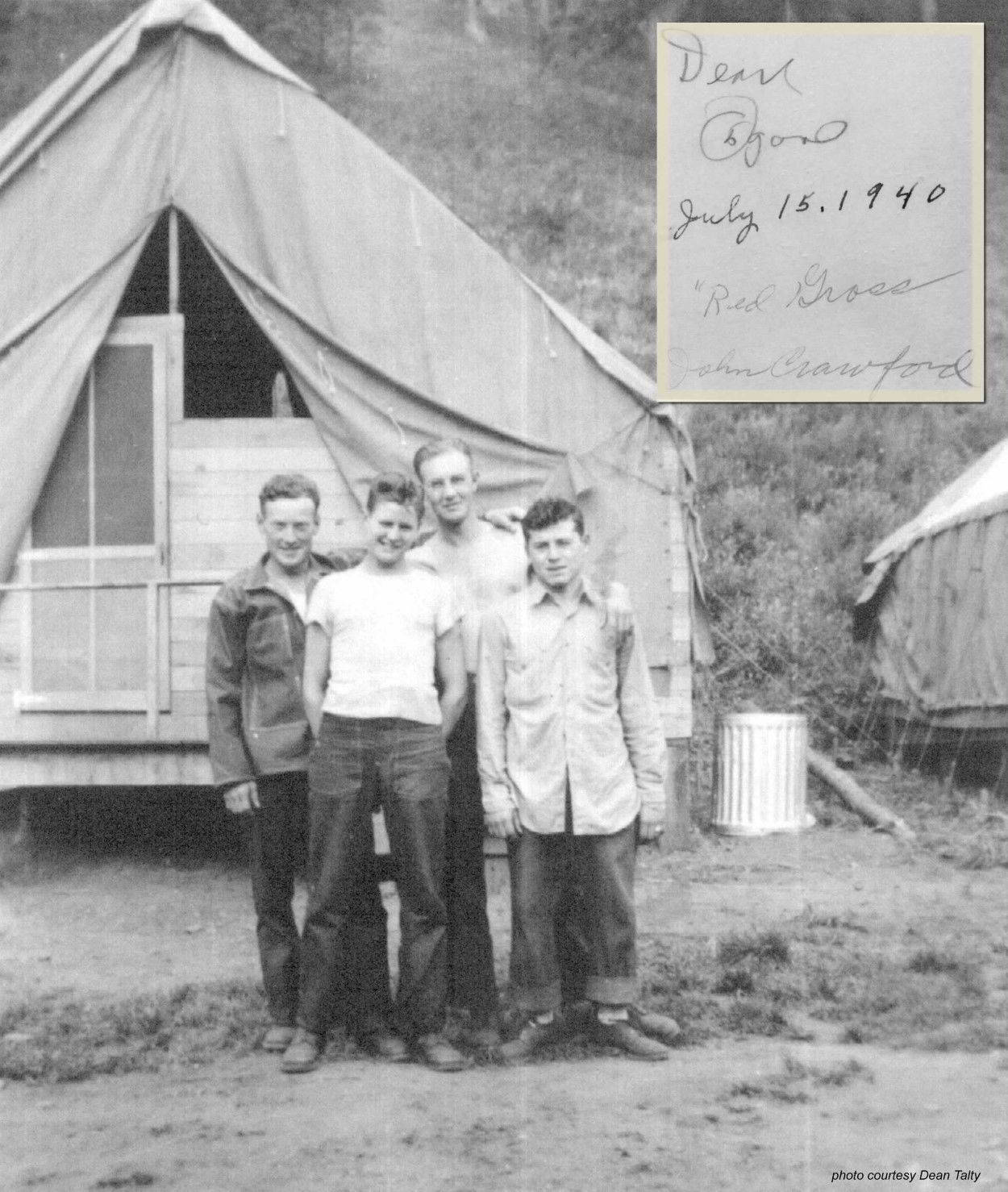 CCC Men by Tent