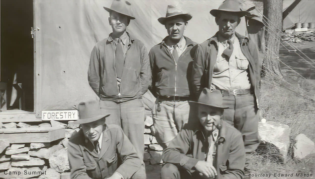 5 foresters at Camp Summit