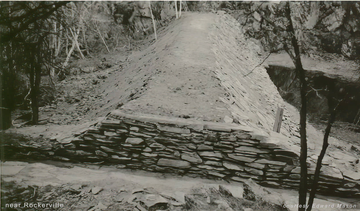 stacked stone dam