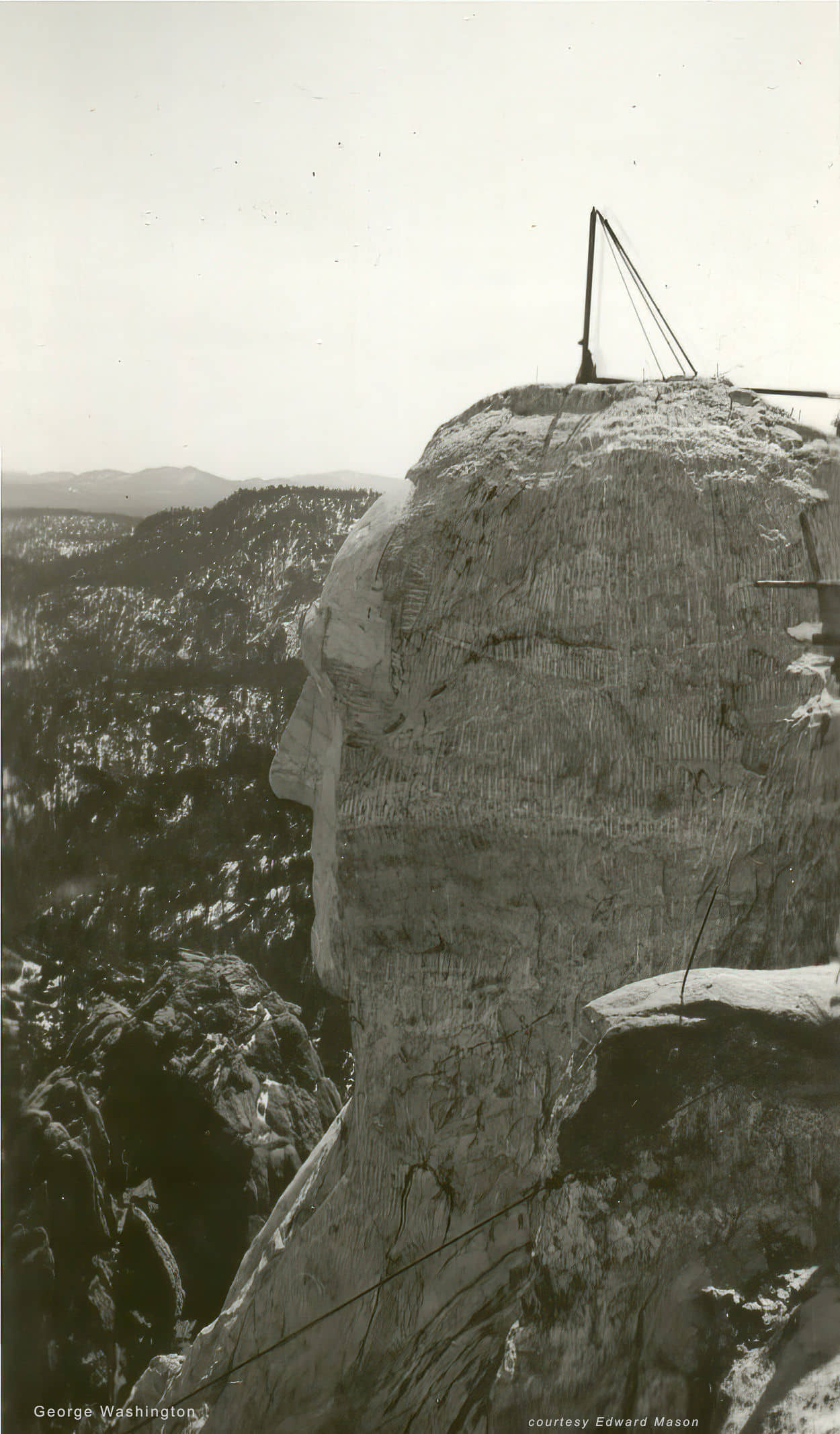 carving George Washington
