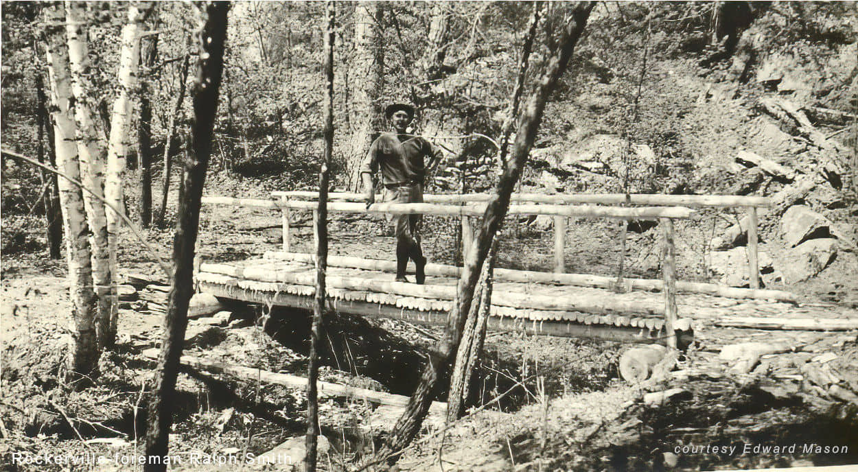 Ralph Smith on a bridge
