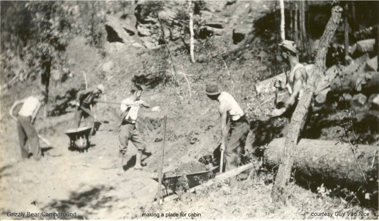 clearing area for cabin