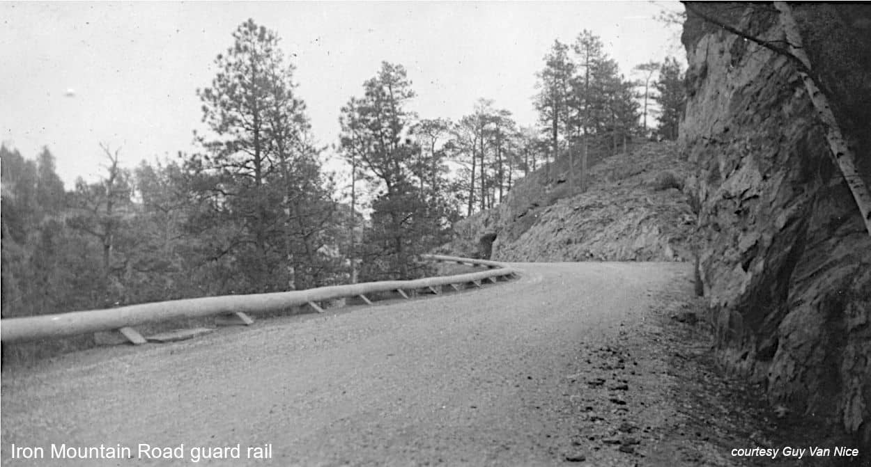 Iron Mountain Road guard rail