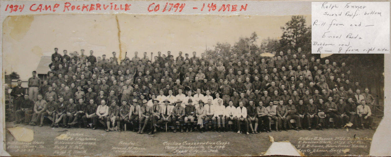1934 Company 1794 Camp Rockerville - 140 Men 1934 Company 1794 Camp Rockerville - 140 Men