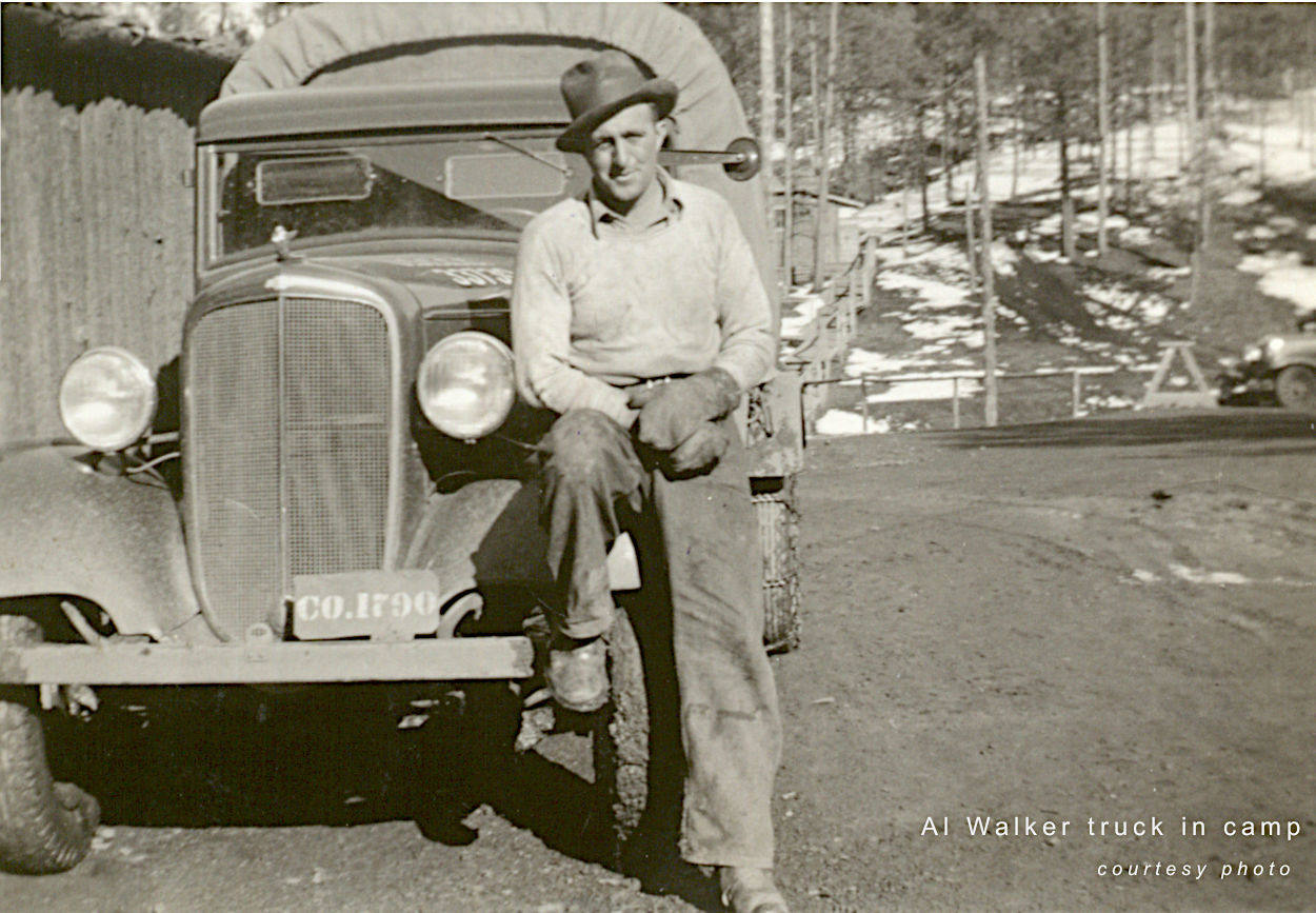 Al Walker standing by CCC truck