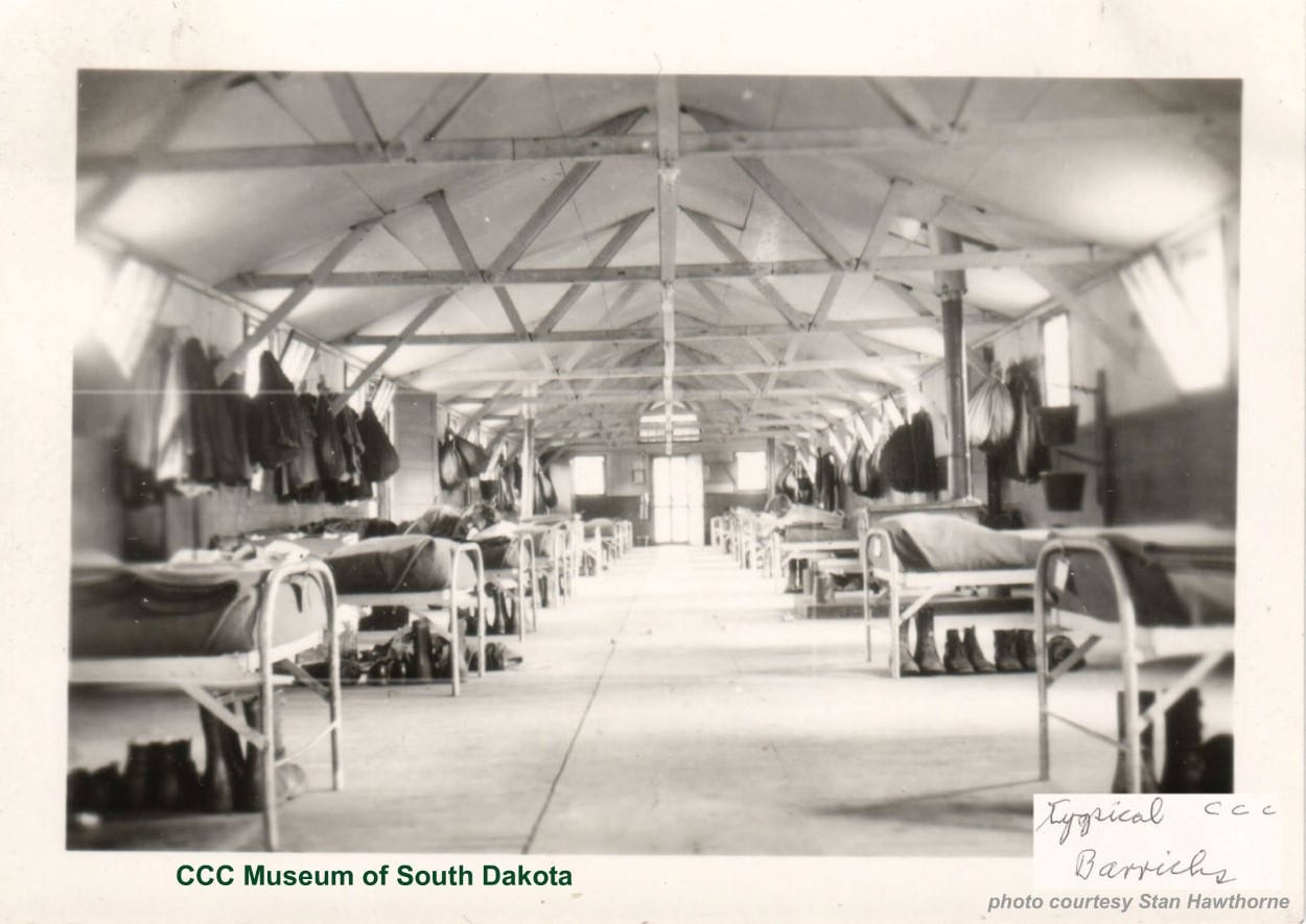 inside of barracks