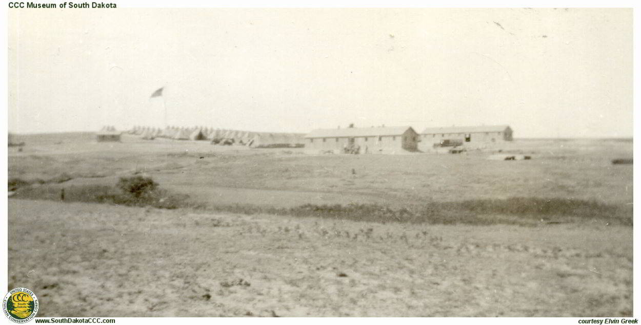 Camp Buildings Flag