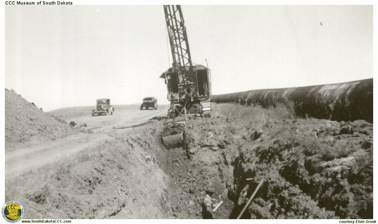 Excavator at Orman Dam